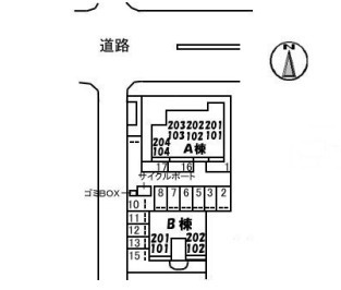 【区画図】 | クレセントハイム A棟