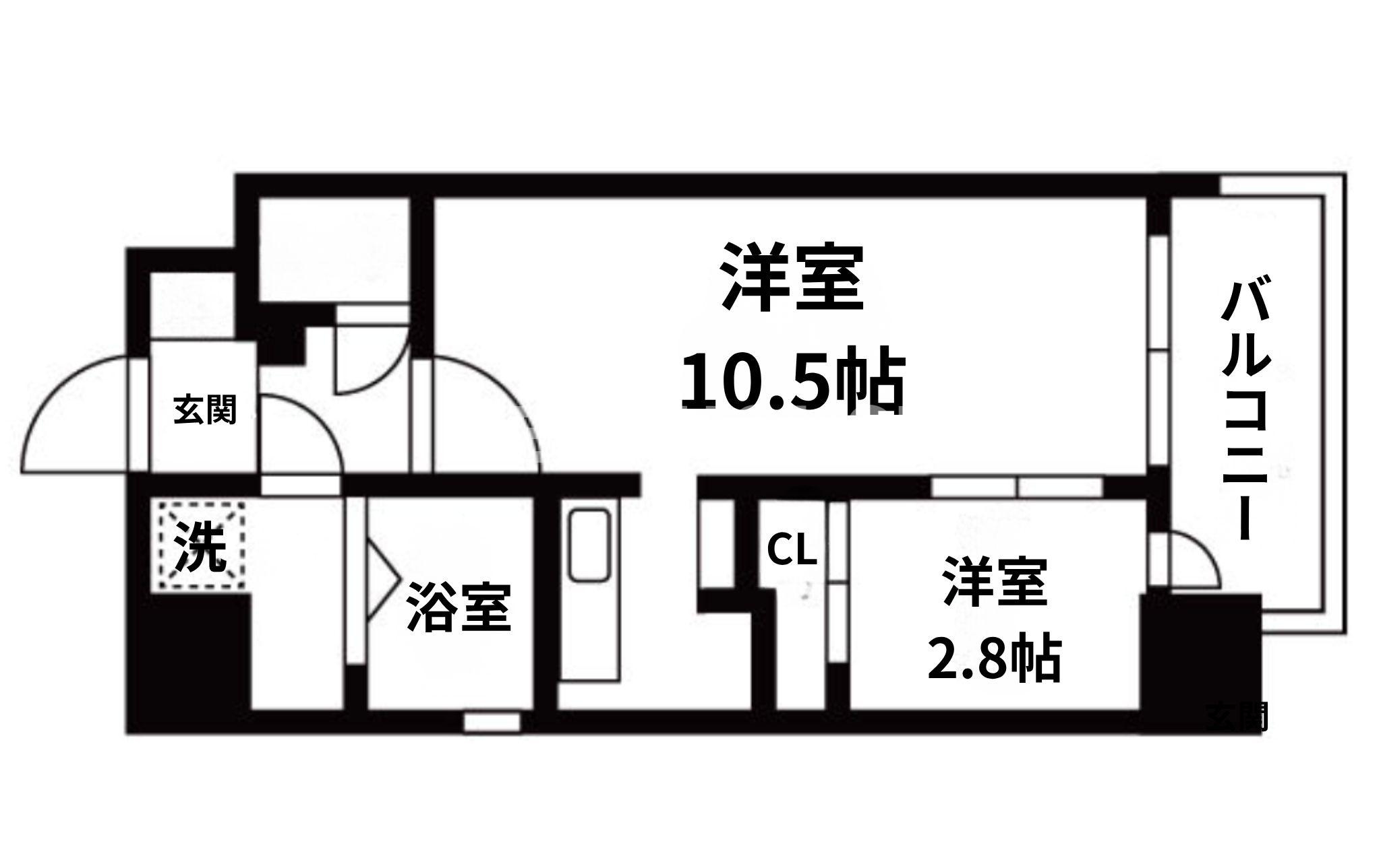 グランフェリーチェナインの間取り