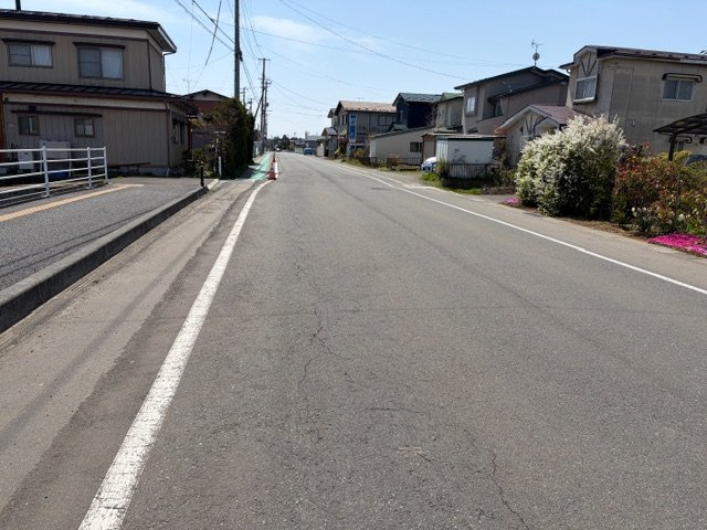 紫波町北日詰　第5の前面道路含む現地写真