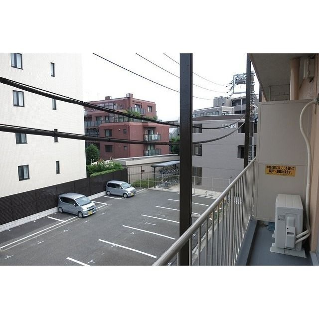 丸元マンションのバルコニー