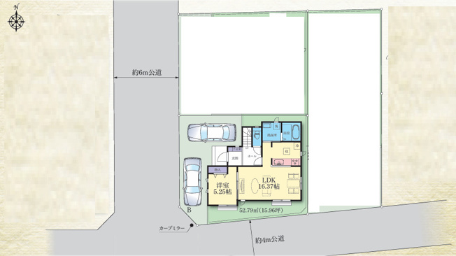【区画図】 | 座間市立野台２丁目　新築戸建て　全3棟　【仲介手数料無料】 | 【仲介手数料無料でご紹介可能です】大樹不動産