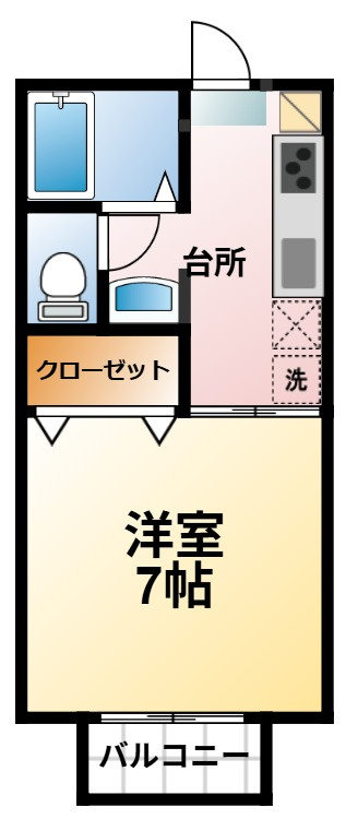 パレスグランメール　B棟の間取り