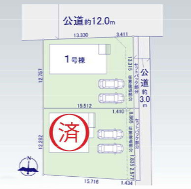 前橋市元総社町の区画図|区画図