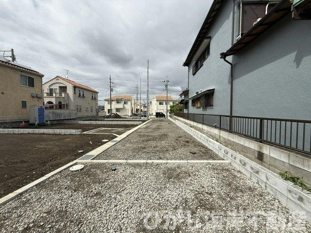 平塚市田村１丁目　売地　全5区画の前面道路含む現地写真|現地外観