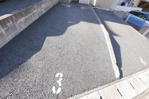 熊本市北区山室３丁目のアパートの駐車場