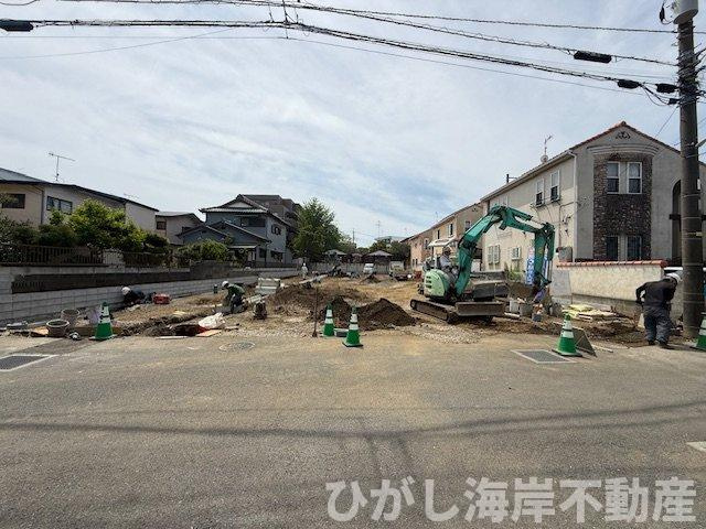 平塚市田村１丁目　売地　全5区画の外観|4月18日撮影　造成工事中　現地外観