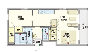 (シニア限定)Calme　eastの間取り|シニアに優しい充実した設備