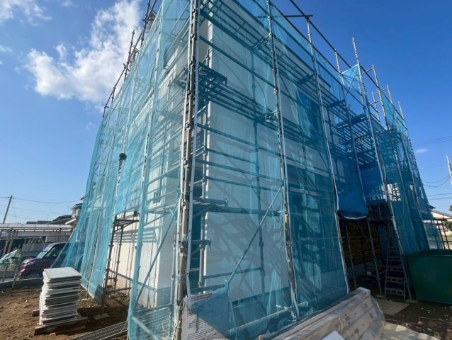 筑西市幸町　第１期　全3邸の外観|建築中の様子が見られるのも今だけ♪お気軽にお問い合わせください（＾＾）
2026年4月撮影