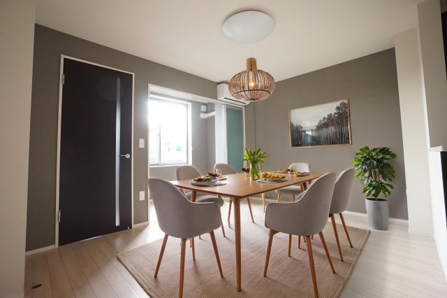 マイスターⅢの居間・リビング|CGで家具等を配置したものです。実際に家具等は含まれません。