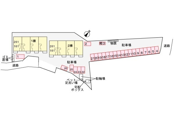 フォンターナⅠの区画図