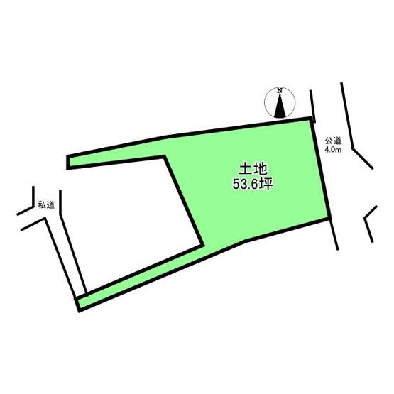 【土地図】 | ◆港南区上大岡東１丁目　建築条件なし売地◆