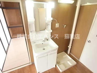 【洗面所】 | 白旗台団地 | 脱衣スペースもあります