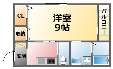 クレール上鳴尾の間取り