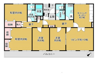 【間取り】 | 大山口住宅 | 4LDKの間取り・2026年4月内装リフォーム完了！