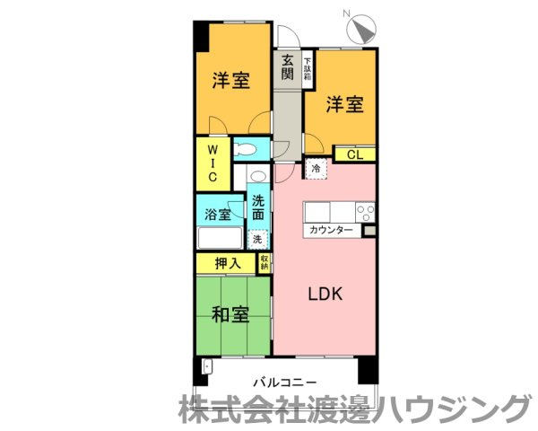 レジディア都島Ⅱの間取り