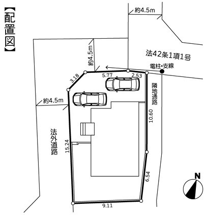 【区画図】 | 綾瀬市上土棚北2丁目3期 新築戸建 全1棟