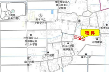 よかタウン／西区中島町4期／9号棟の地図