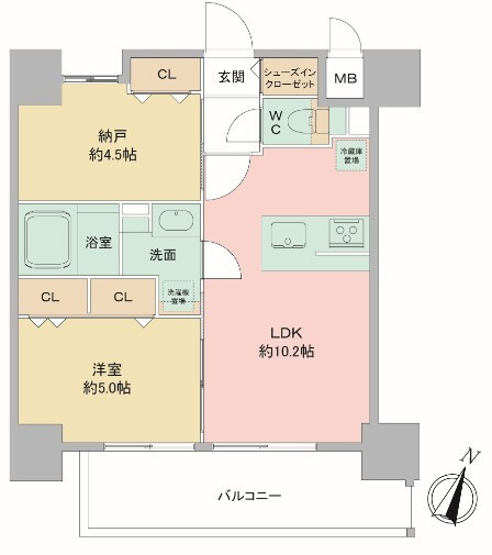 Louis Residence弁天町の間取り