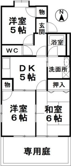 グリーンヒルズムロガの間取り