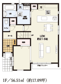 【仲介手数料無料】所沢市下安松２０期全２棟　2号棟　新築住宅なら西武ハウジングの間取り