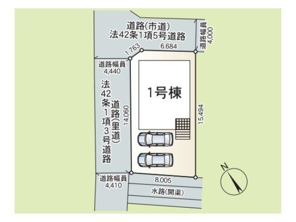 羽屋第3-1号棟の区画図|全体区画図です。