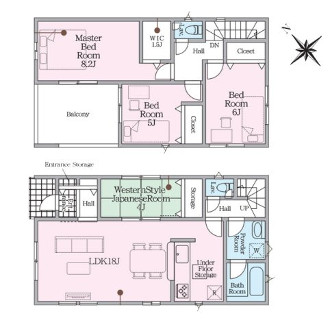 【間取り】 | 豊田市朝日町６丁目41-7『仲介料無料』新築戸建て | 3号棟