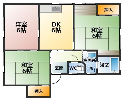黒田戸建てⅡの間取り