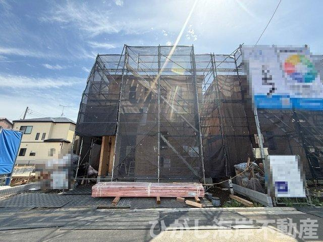 平塚市西真土1丁目 　新築戸建　全16棟の外観|4月18日撮影　建築中　現地外観