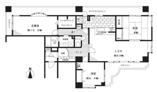 【間取り】 | グランミュゼ香櫨園 | 専有面積115.47㎡の３ＬＤＫ