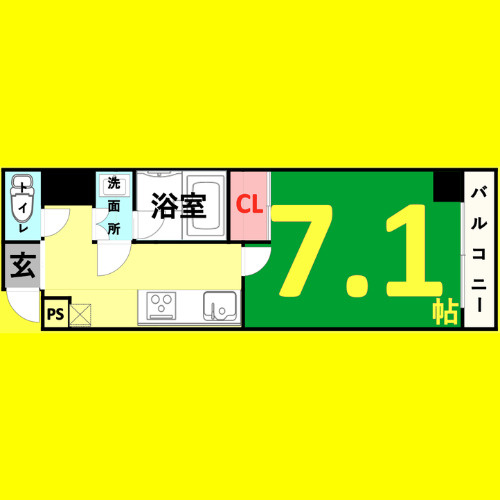 AXIS　名古屋市賃貸　仲介手数料無料の間取り