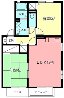 【間取り】 | サニーフローラＢ