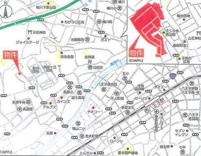 『八王子市新築戸建て』長房町771-56【仲介手数料無料】　　の地図|～仲介手数料無料☆八王子ひなた不動産～八王子市長房町　新築戸建て