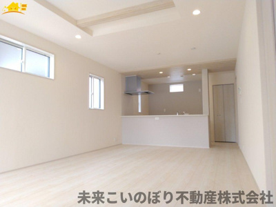 【居間・リビング】 | Blooming Garden加須市花崎4丁目1号棟 | 一日の中で多くの時間を過すことになるリビングダイニングだからこそ、いつも穏やかな空間であることが必然。爽やかな通風と採光を存分に感じる事が出来る空間です。