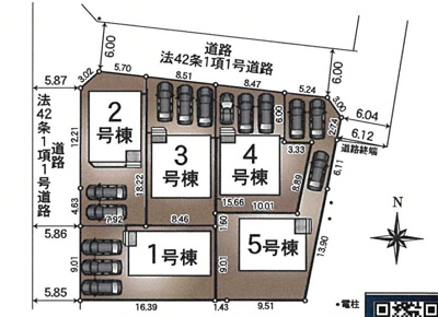 【区画図】 | 浜松市中央区三和町 新築一戸建て 2号棟 | 2号棟の区画図です
