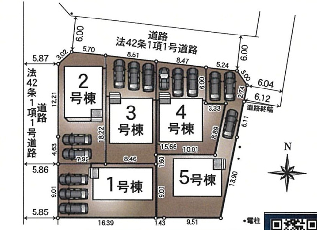 【区画図】 | 浜松市中央区三和町 新築一戸建て 2号棟 | 2号棟の区画図です