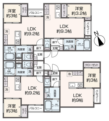 Delica花畑の間取り