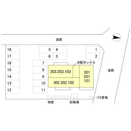 パルフェの区画図