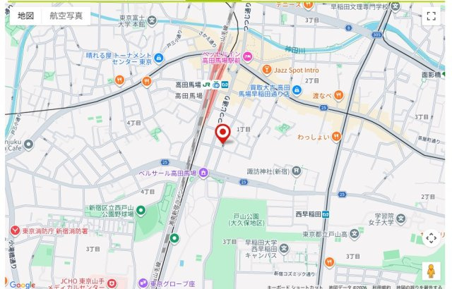 ★仲介手数料無料★レジェンド高田馬場DUE（新規リノベーション済み・即入居可能）の地図