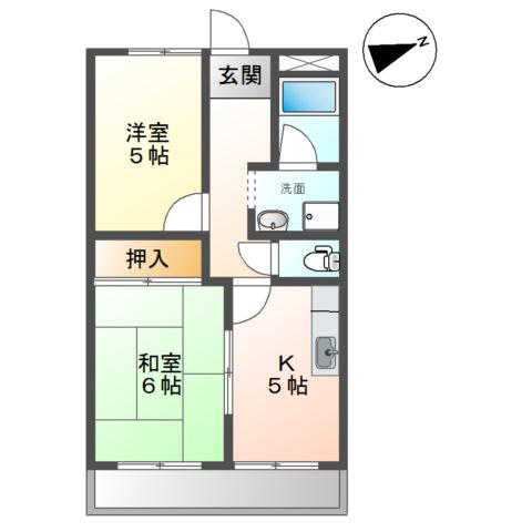 ドミール毘沙門の間取り