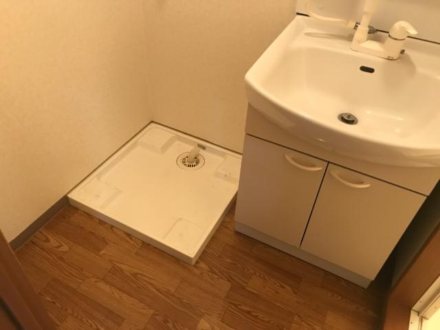 ロイヤルパインズＡ棟の洗面所|洗髪洗面化粧台