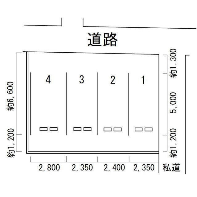 岐阜市上川手の駐車場の間取り