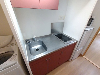 【キッチン】 | レオパレスシャルマン中野島 | シングルレバー設置　シンク広め仕様です