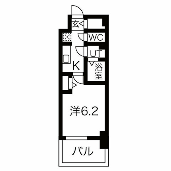 【間取り】 | メイクス名駅南Ⅱ