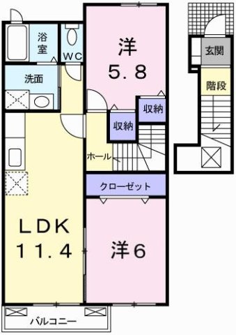 マ・シェールⅠの間取り