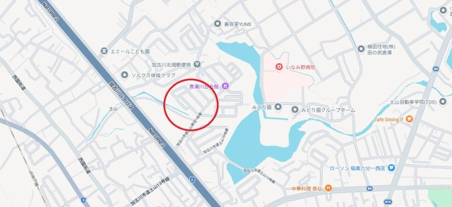 加古川市平岡町土山1期　JR「土山駅」徒歩16分の地図