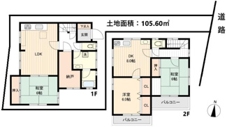 【間取り】 | 西宮市　段上町７丁目　中古戸建