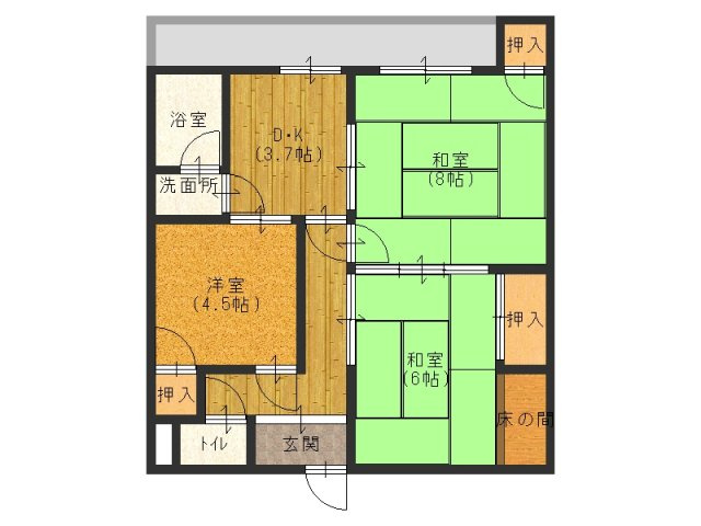 寺本マンションの間取り