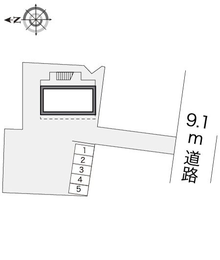 広島市佐伯区城山２丁目の賃貸マンションの区画図|画像4