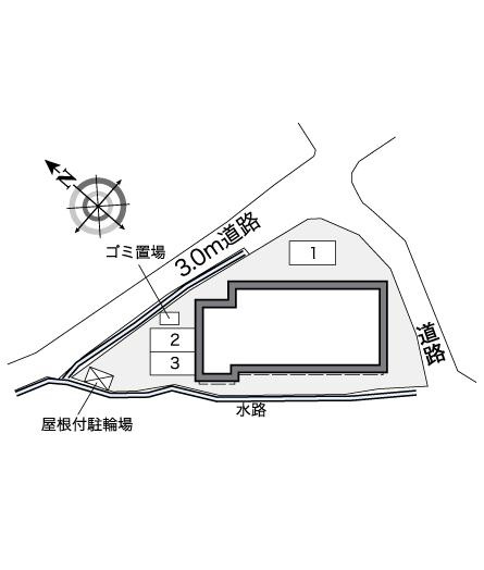 広島市佐伯区三宅３丁目のアパートの区画図|画像4