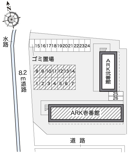 広島市佐伯区八幡東２丁目の賃貸マンションの区画図|画像4